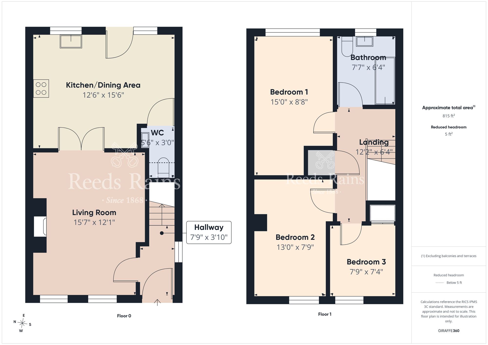 Floorplan of 3 bedroom End Terrace House for sale, Stonebridge Park, Conlig, County Down, BT23