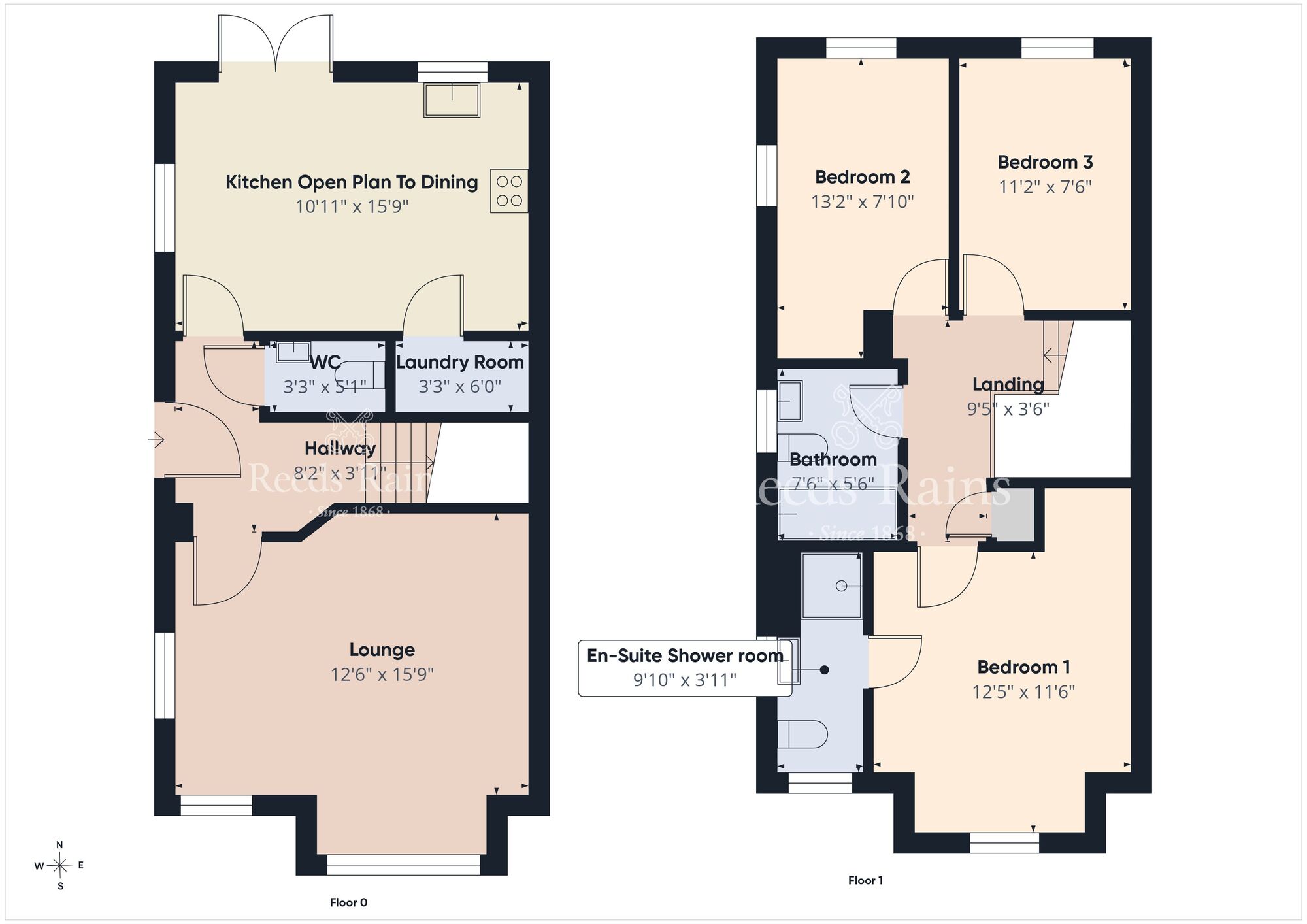 Floorplan of 3 bedroom Semi Detached House for sale, Lynn Hall Lane, Bangor, County Down, BT19
