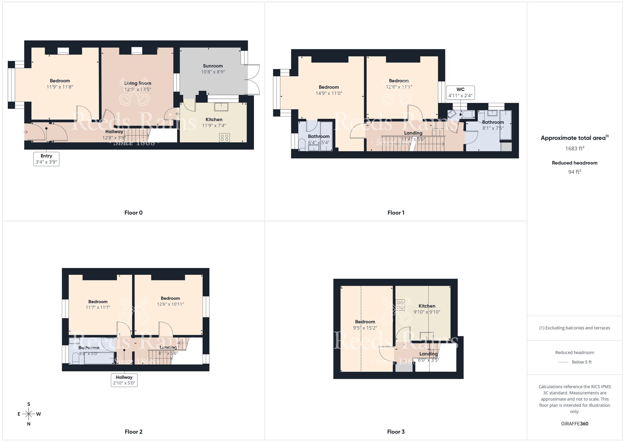 Floorplan of 6 bedroom Mid Terrace House for sale, Windsor Crescent, Bridlington, East Yorkshire, YO15
