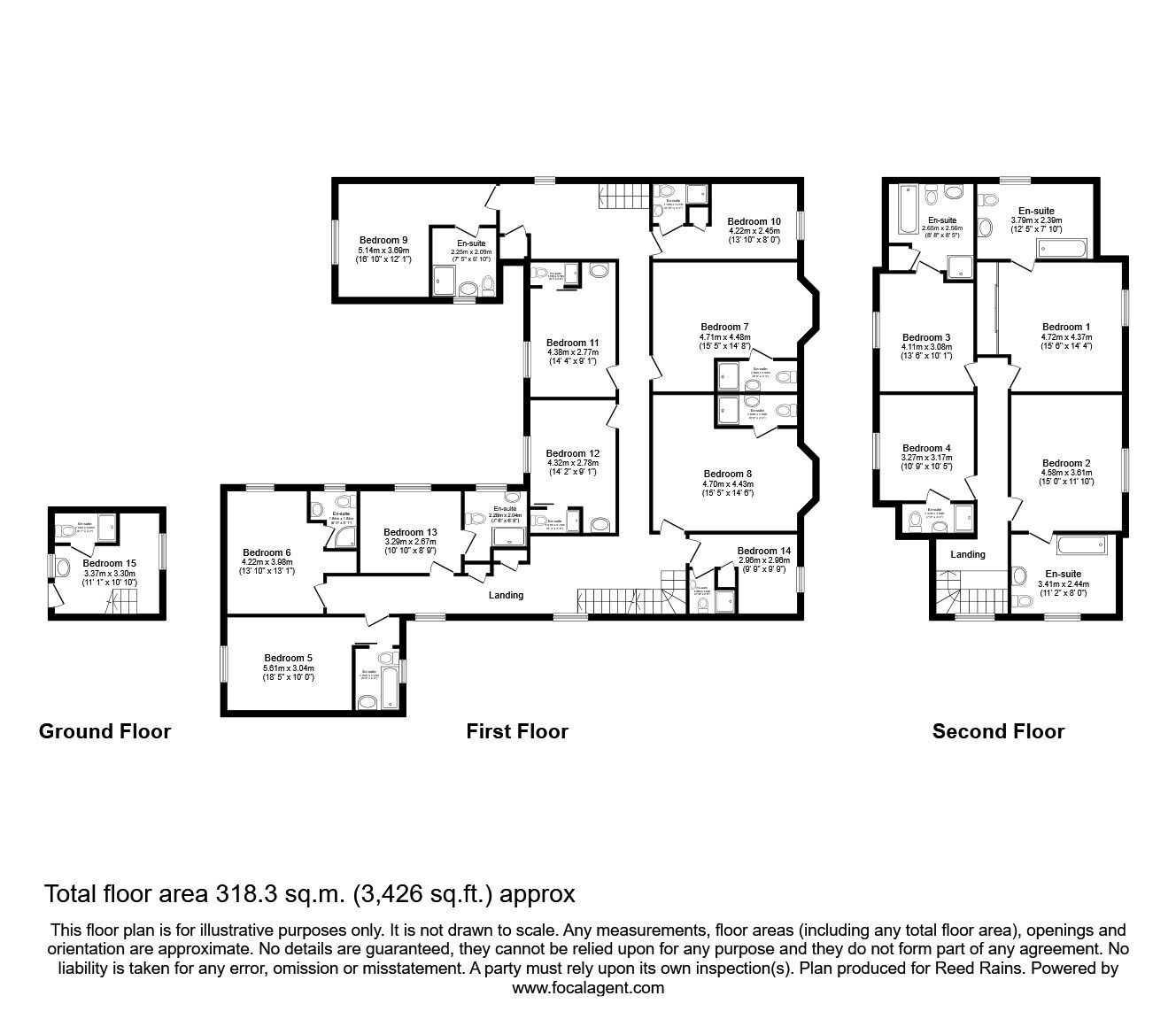 Floorplan of 16 bedroom Detached House for sale, Summerfield Road, Bridlington, East Riding of Yorkshi, YO15