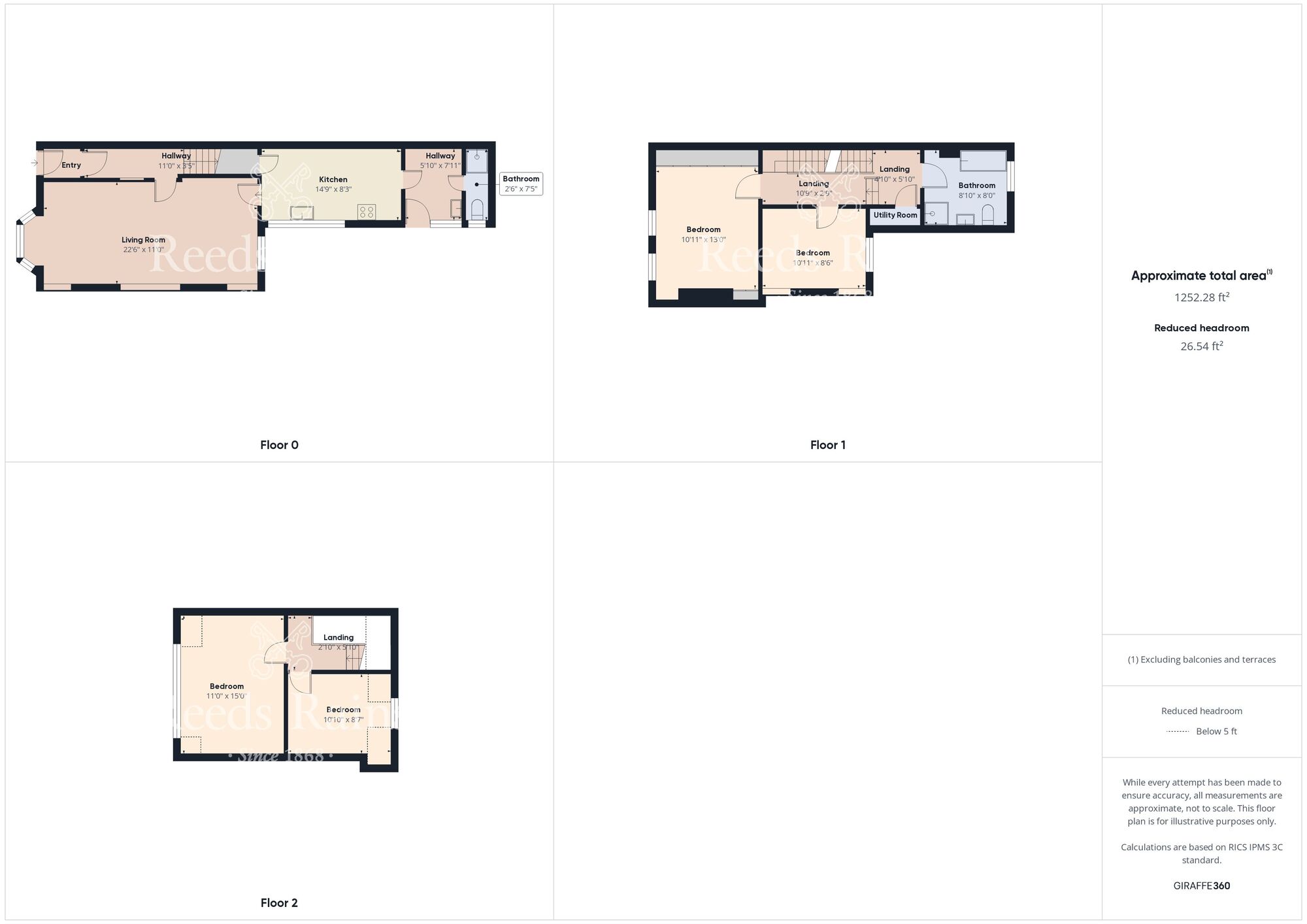 Floorplan of 4 bedroom Mid Terrace House for sale, St. Hilda Street, Bridlington, East Yorkshire, YO15