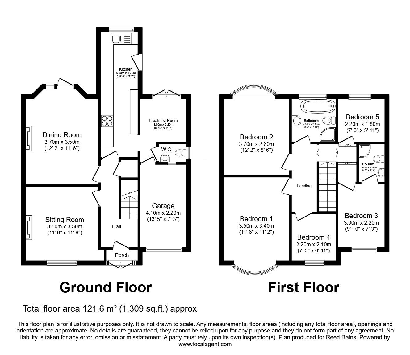 Floorplan of 5 bedroom Detached House for sale, St. Columba Road, Bridlington, East Yorkshire, YO16