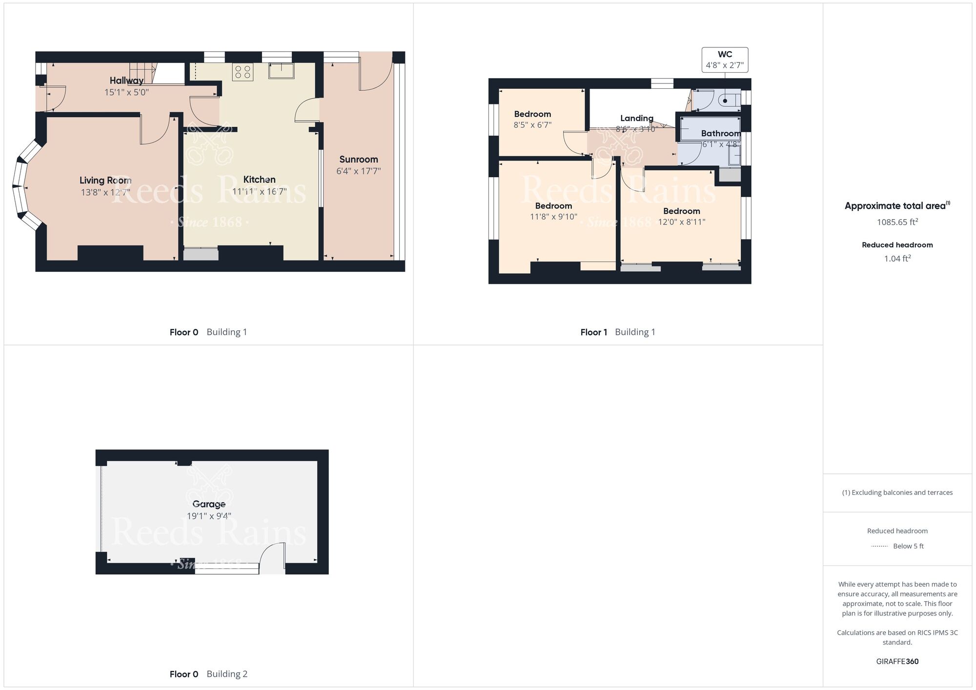 Floorplan of 3 bedroom End Terrace House for sale, Brookland Road, Bridlington, East Yorkshire, YO16