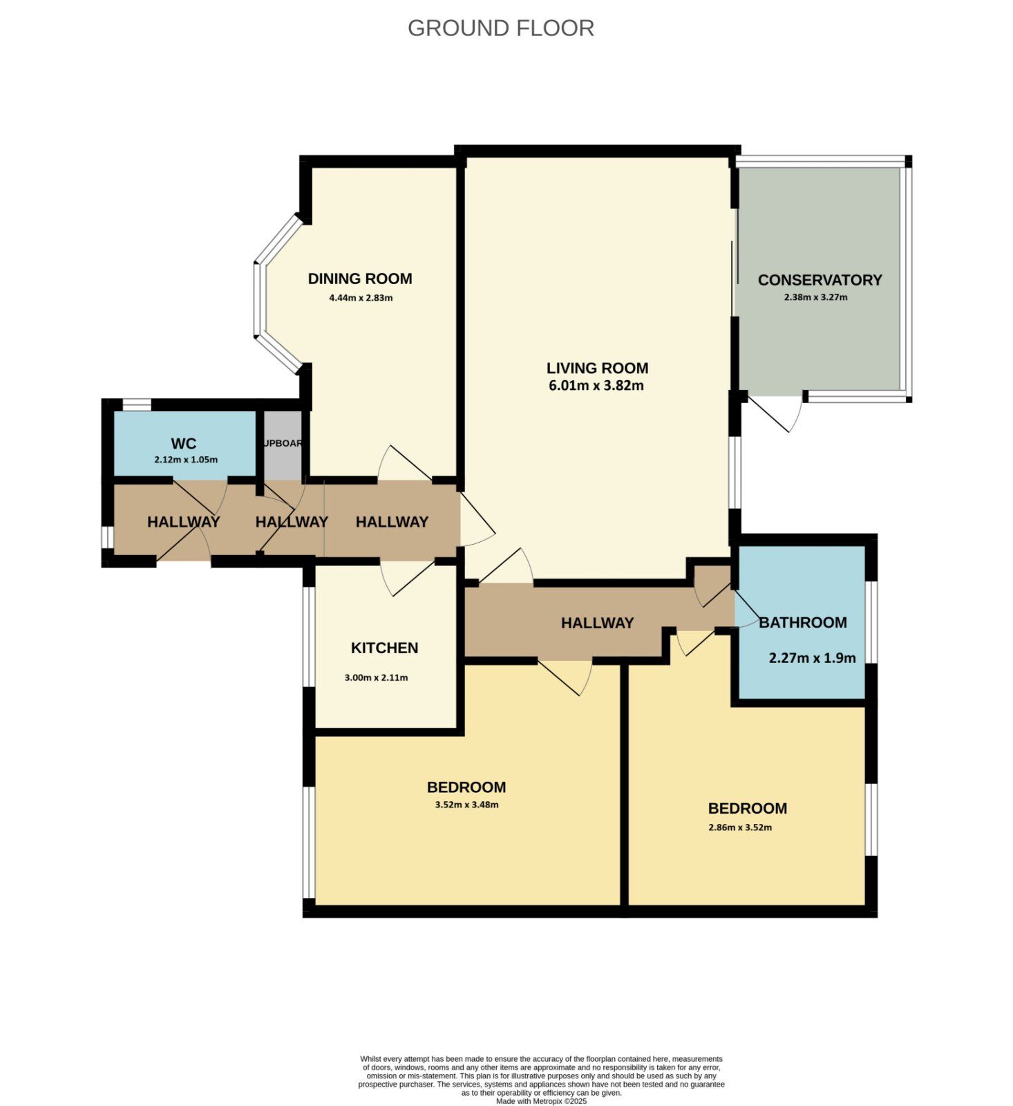 Floorplan of 3 bedroom Detached Bungalow for sale, Kingfisher Drive, Bridlington, East Yorkshire, YO15