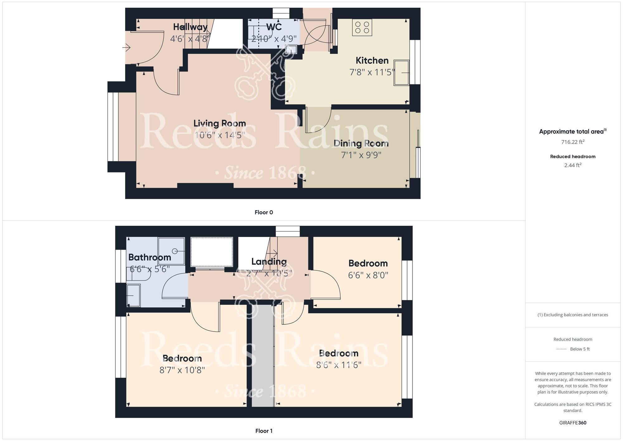 Floorplan of 3 bedroom Detached House for sale, Evesham Croft, Bridlington, East Yorkshire, YO16