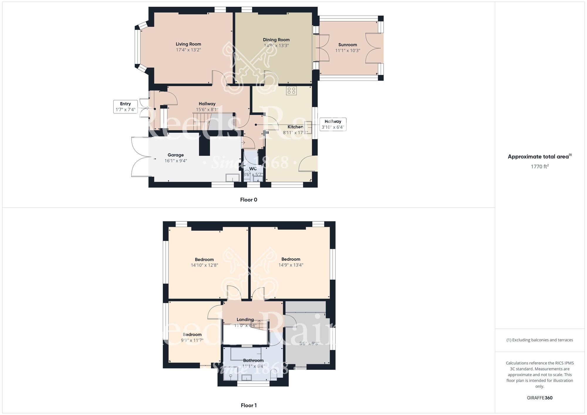 Floorplan of 4 bedroom Detached House for sale, Kingsgate, Bridlington, East Yorkshire, YO15