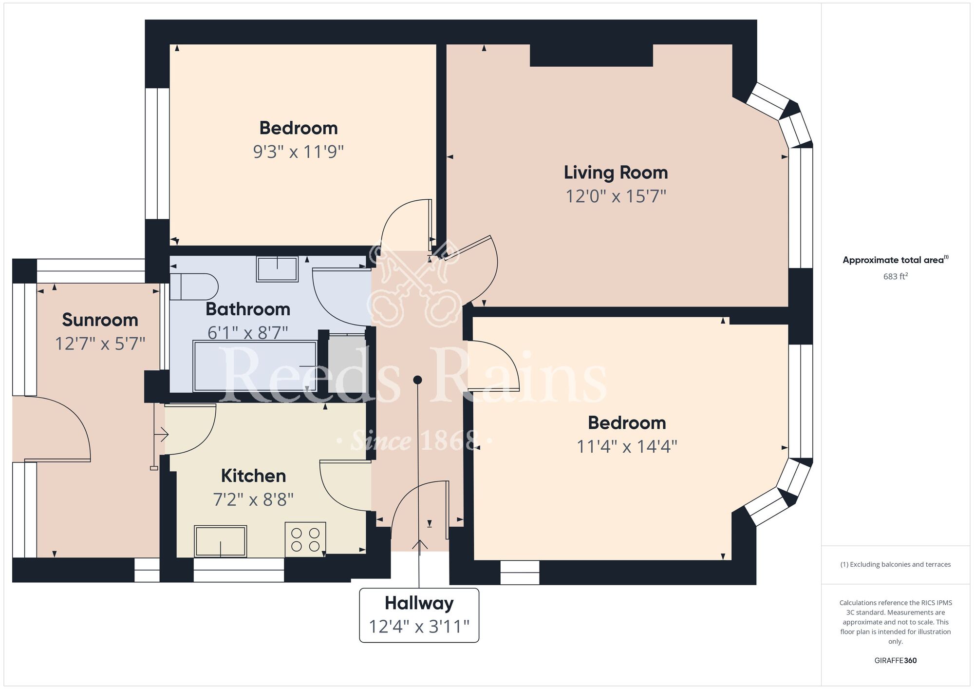 Floorplan of 2 bedroom Detached Bungalow for sale, St. Aidan Road, Bridlington, East Yorkshire, YO16
