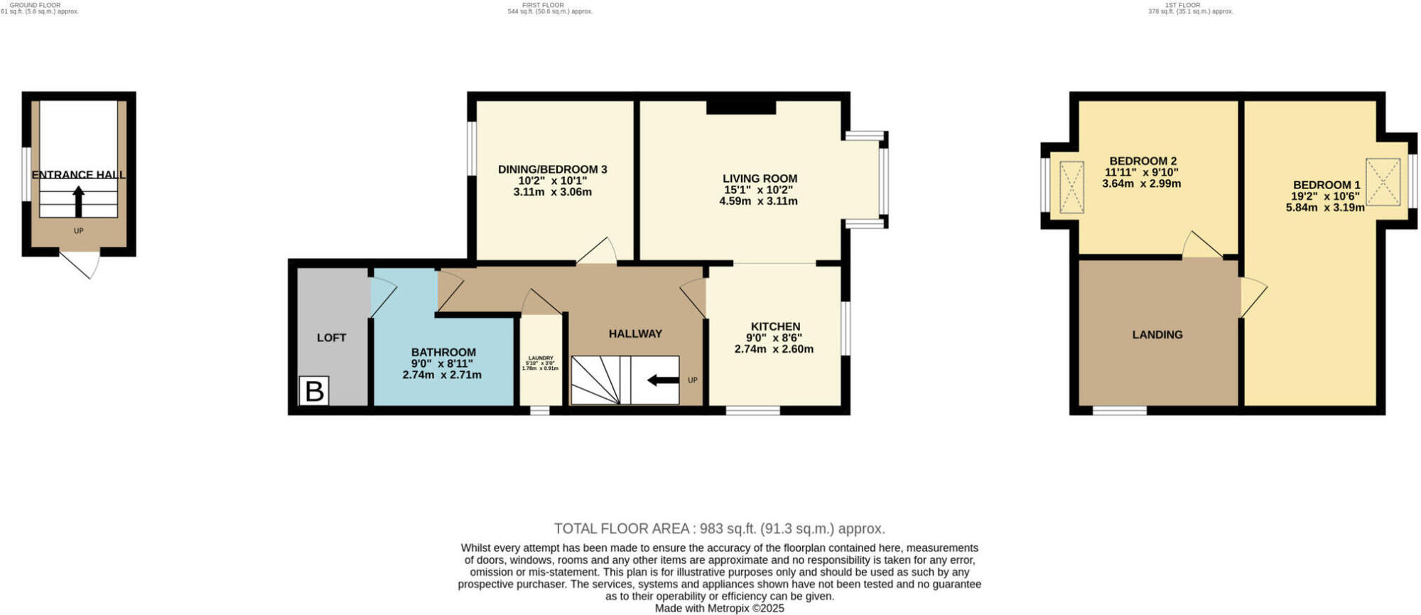 Floorplan of 2 bedroom  Flat for sale, Cardigan Road, Bridlington, East Yorkshire, YO15