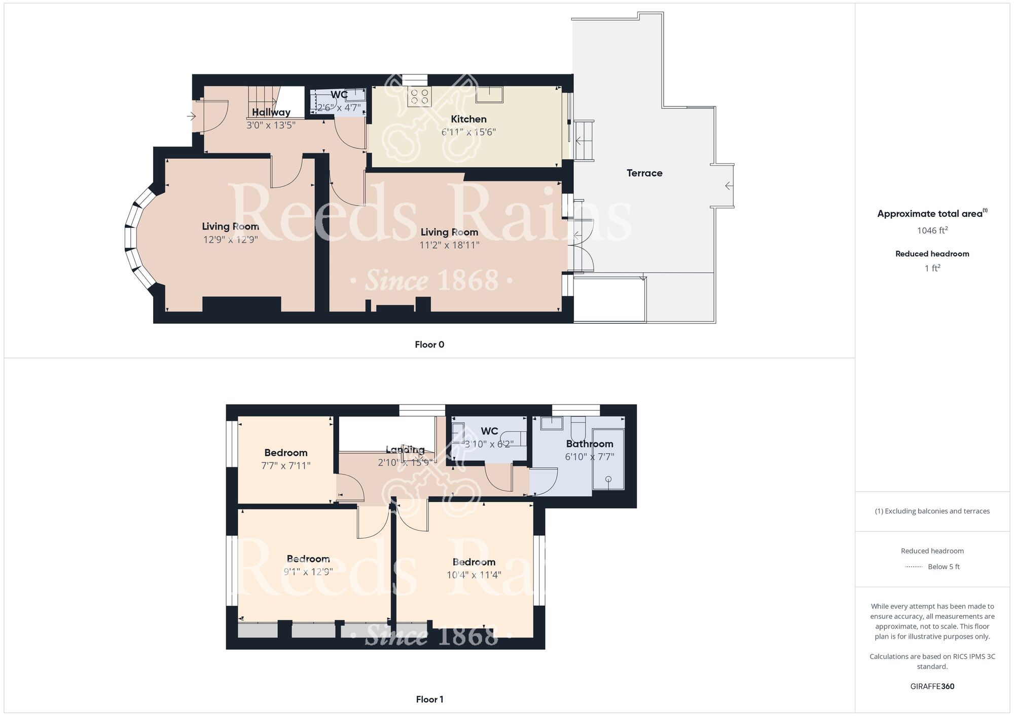 Floorplan of 3 bedroom Semi Detached House for sale, Eighth Avenue, Bridlington, YO15