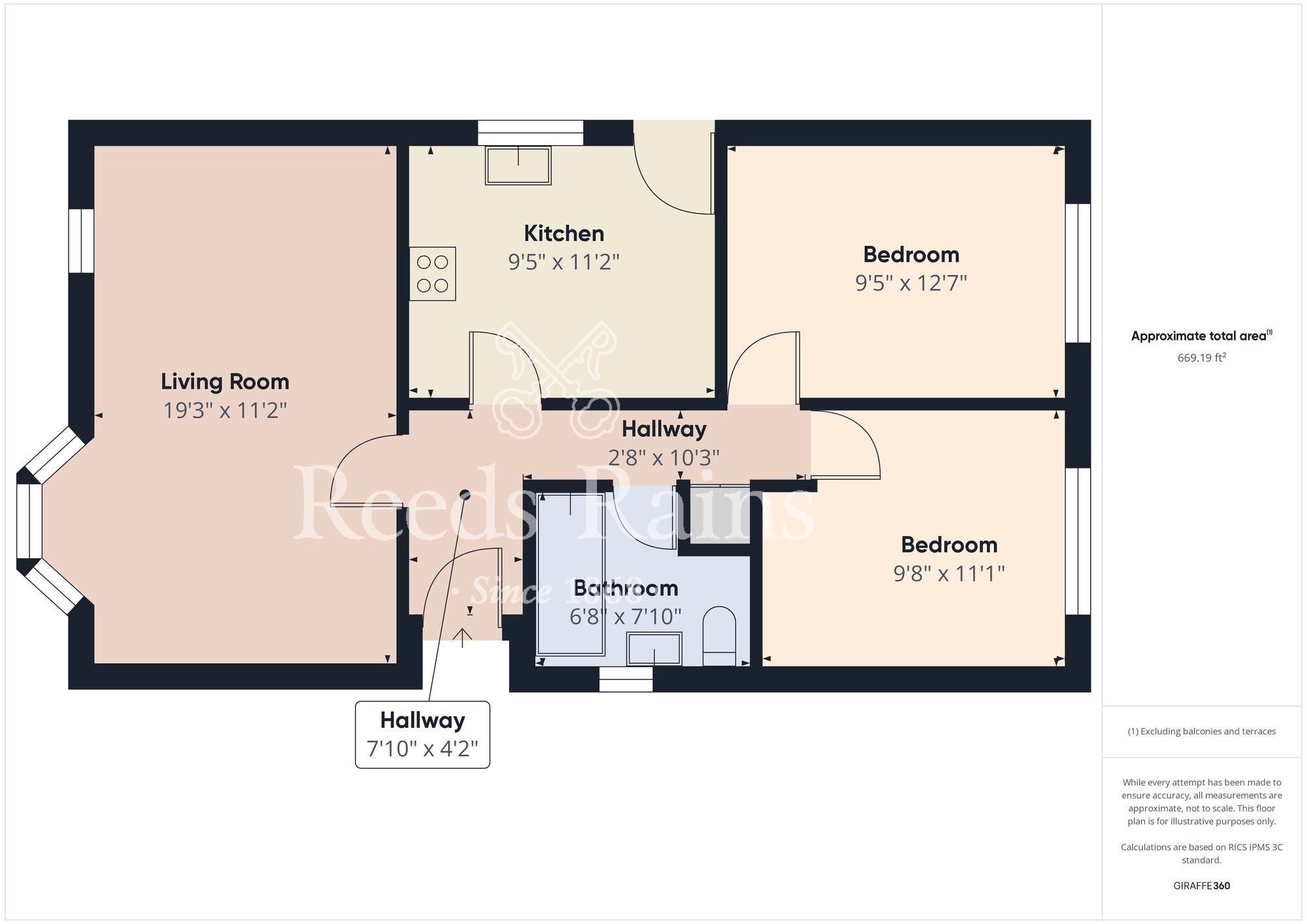 Floorplan of 2 bedroom Detached Bungalow for sale, Ribblesdale Close, Bridlington, East Yorkshire, YO16