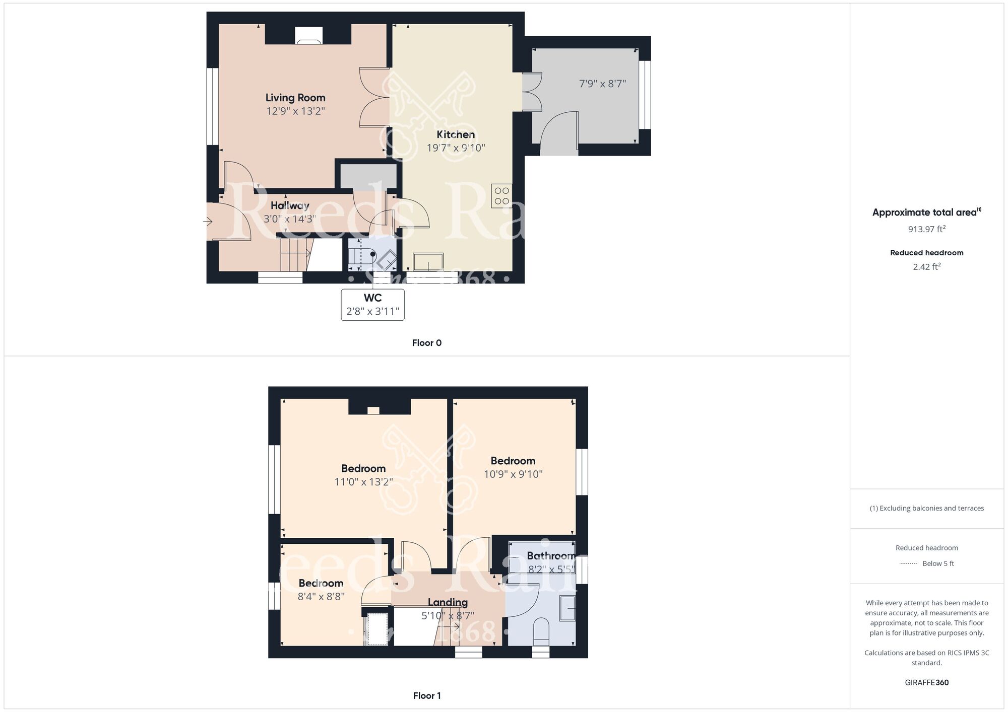 Floorplan of 3 bedroom Semi Detached House for sale, Applegarth Lane, Bridlington, East Riding of Yorkshire, YO16