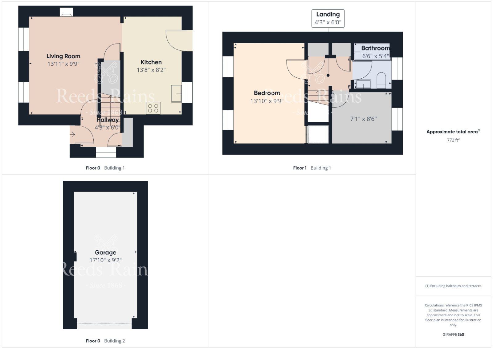 Floorplan of 2 bedroom End Terrace House for sale, Nursery Grove, Bridlington, East Riding of Yorkshire, YO16