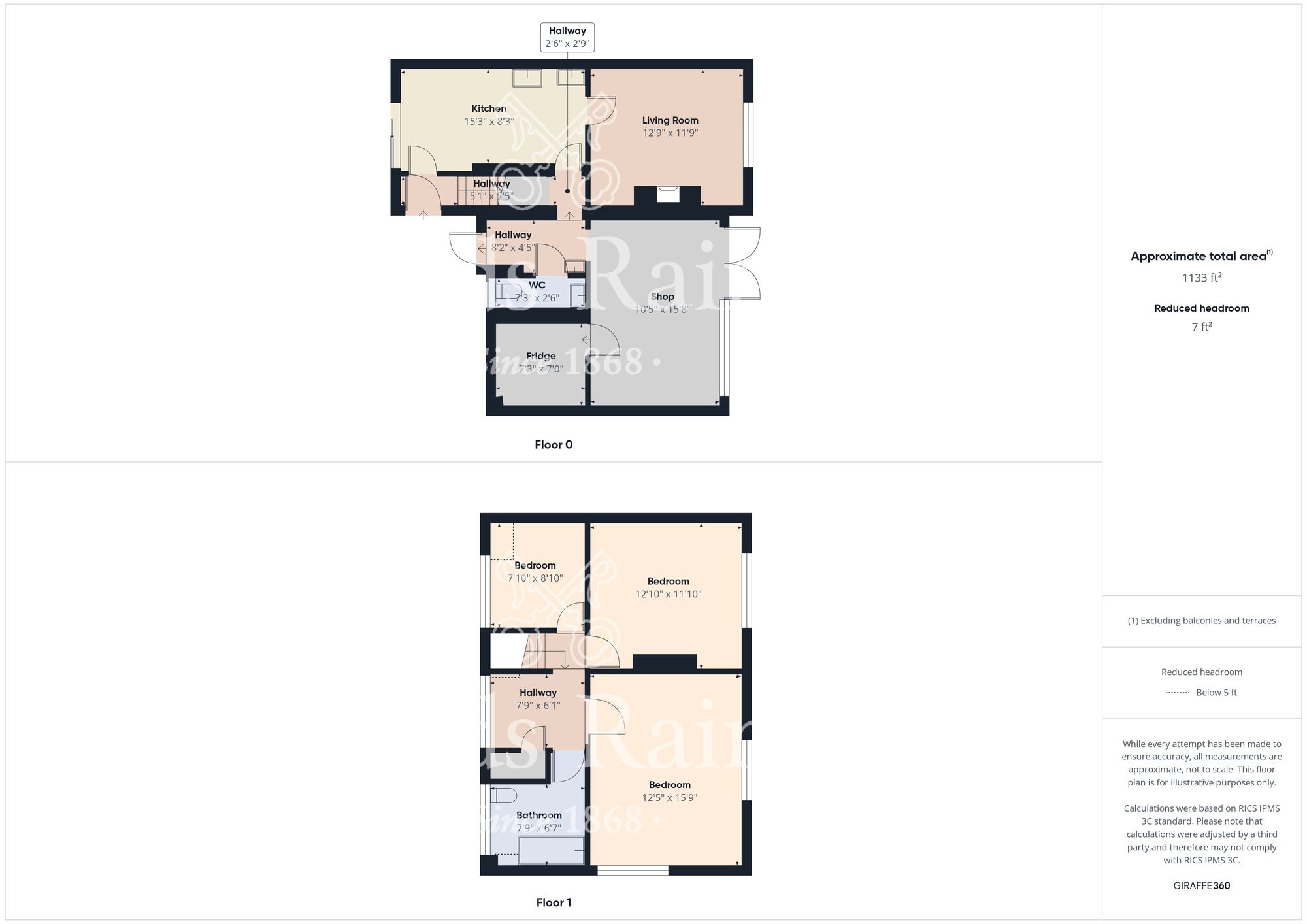 Floorplan of 3 bedroom Semi Detached House for sale, Rectory Lane, Beeford, East Riding of Yorkshire, YO25