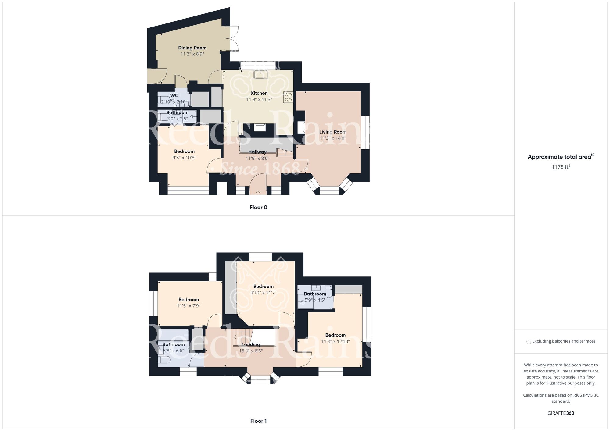 Floorplan of 4 bedroom Detached House for sale, Seventh Avenue, Bridlington, East Riding of Yorkshire, YO15