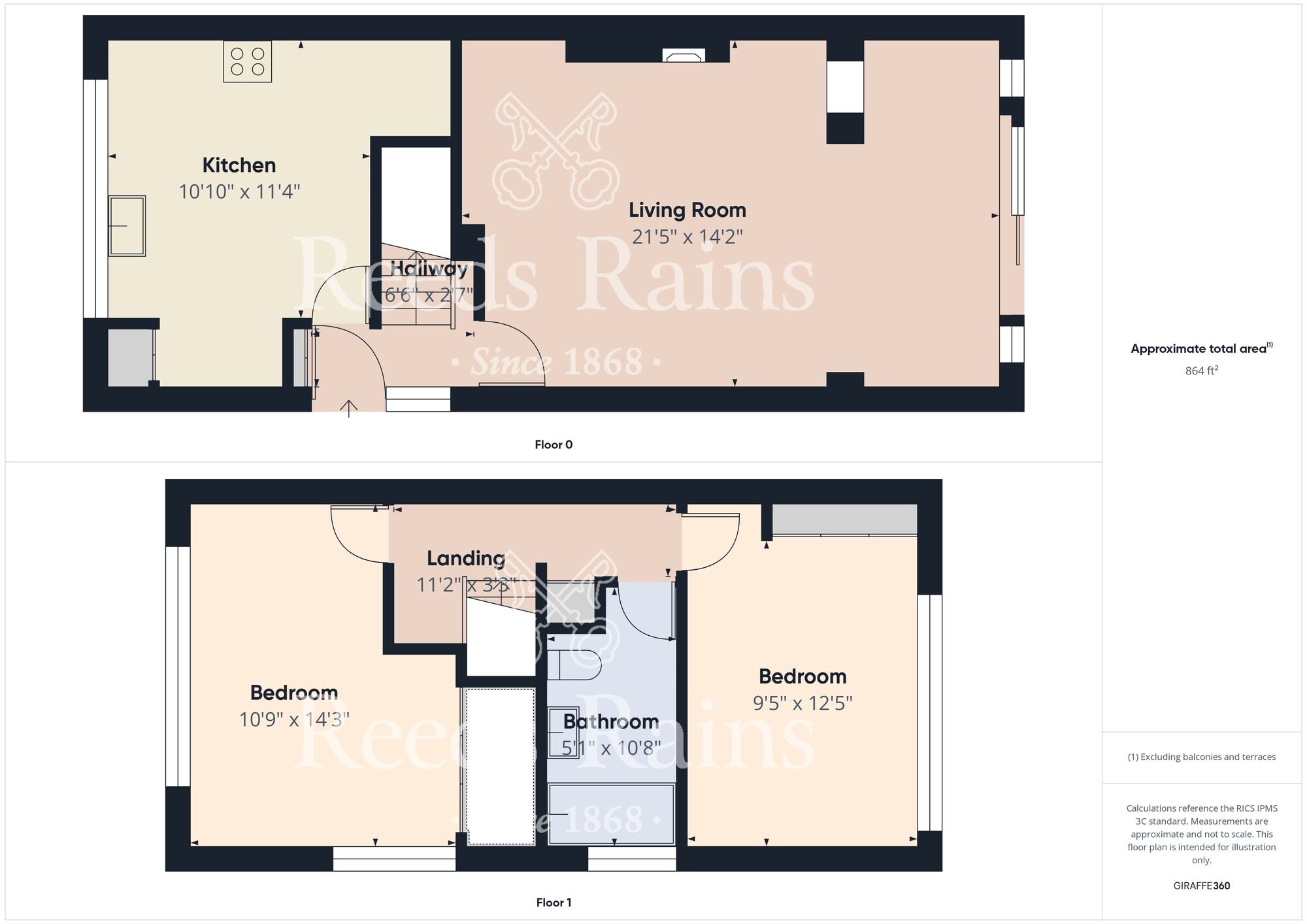 Floorplan of 2 bedroom Semi Detached House for sale, Trentham Drive, Bridlington, East Riding of Yorkshi, YO16