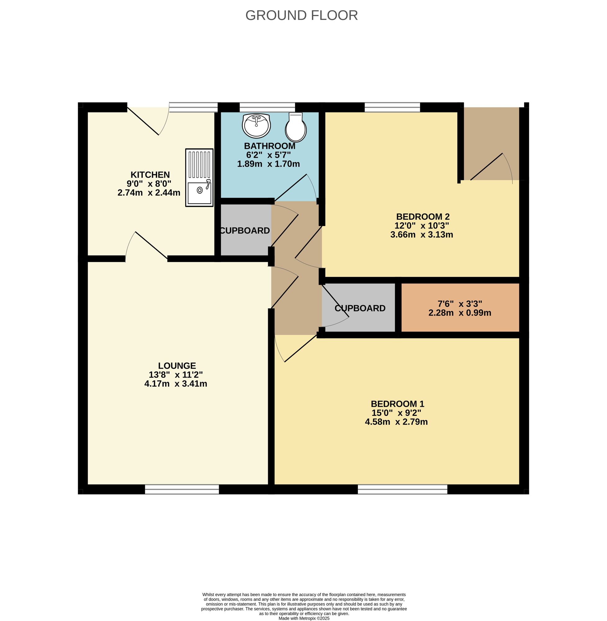 Floorplan of 1 bedroom  Flat for sale, Amy Johnson Avenue, Bridlington, East Yorkshire, YO16