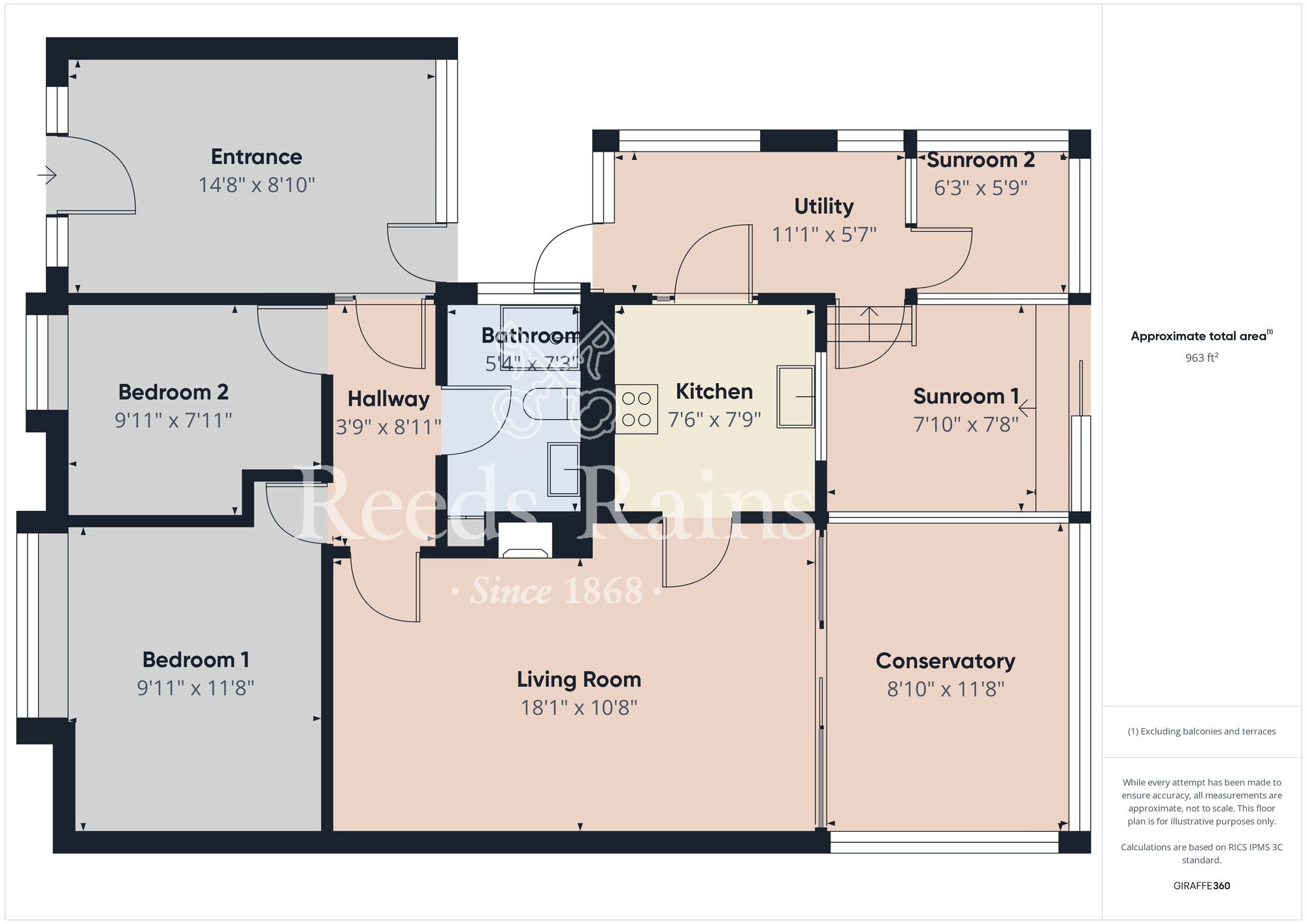 Floorplan of 2 bedroom Link Detached Bungalow for sale, Thoresby Close, Bridlington, East Yorkshire, YO16