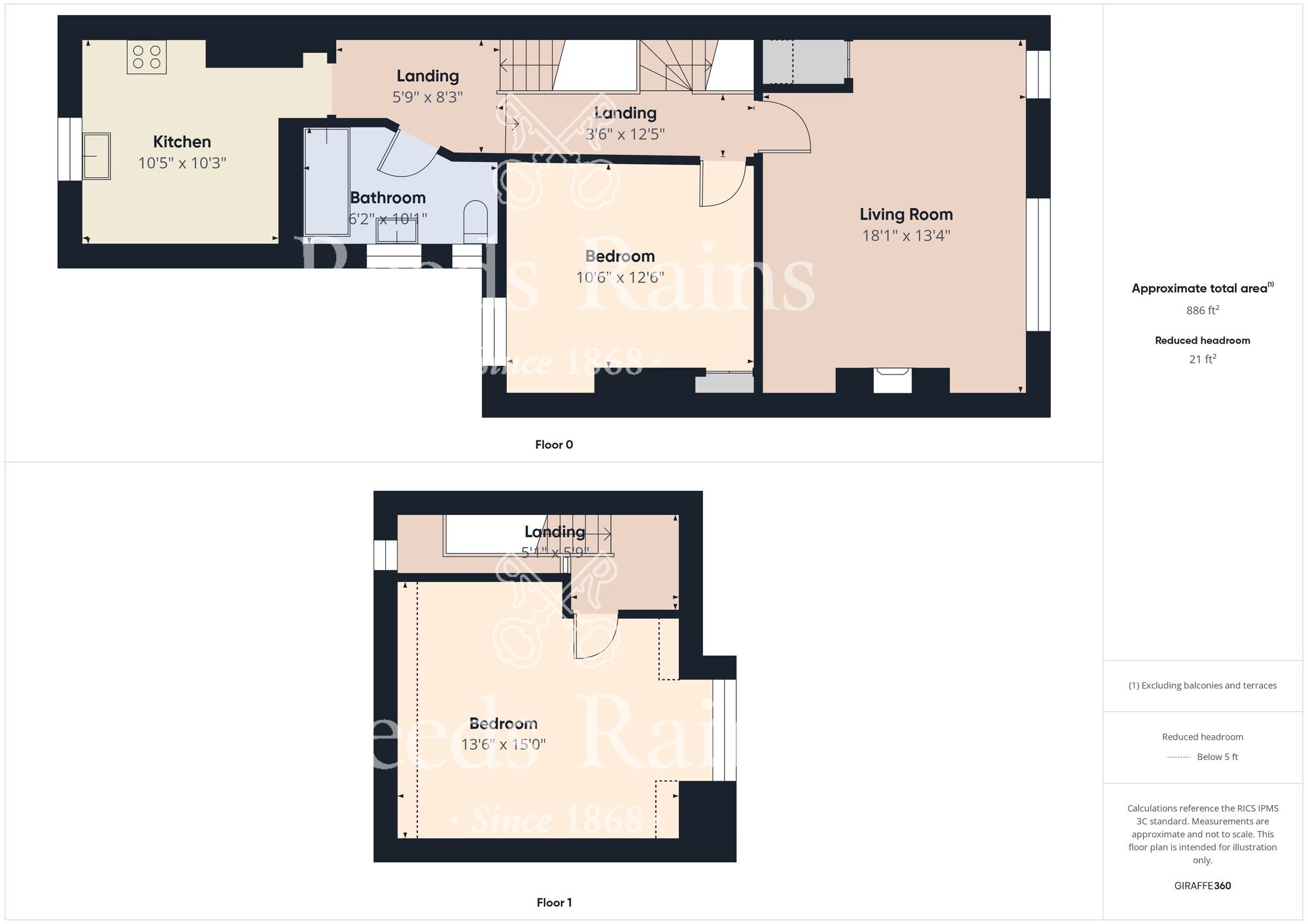 Floorplan of 2 bedroom  Flat for sale, St. Johns Avenue, Bridlington, East Yorkshire, YO16