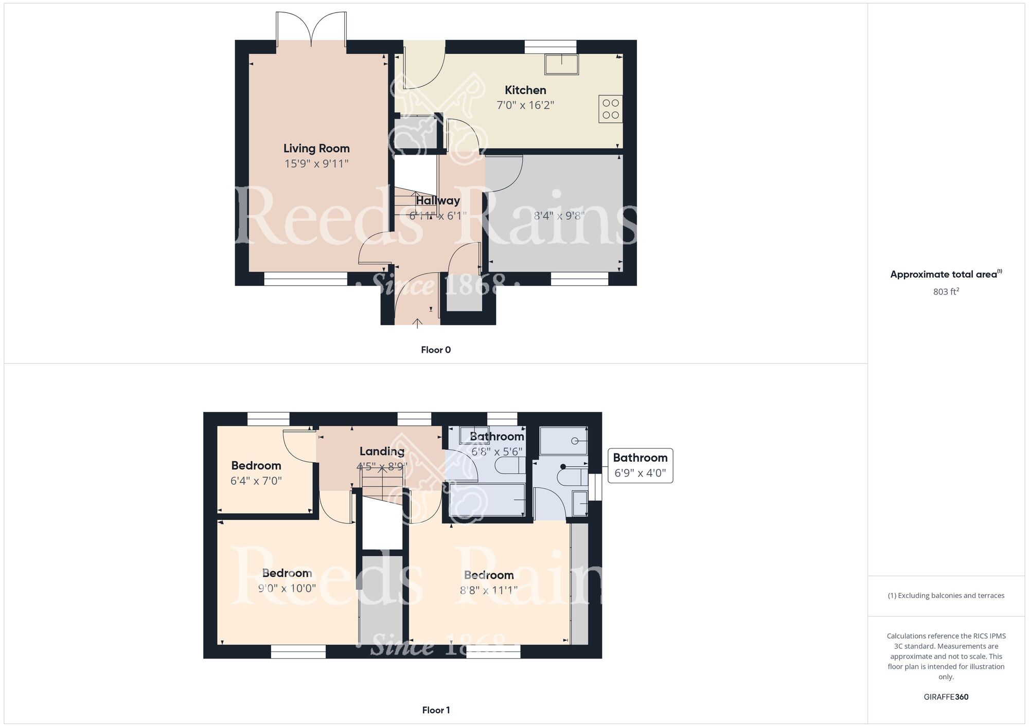 Floorplan of 3 bedroom Detached House for sale, Aysgarth Rise, Bridlington, East Yorkshire, YO16