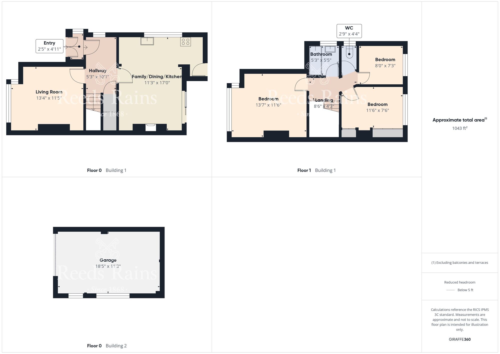 Floorplan of 3 bedroom Semi Detached House for sale, Hermitage Road, Bridlington, East Riding of Yorkshire, YO16