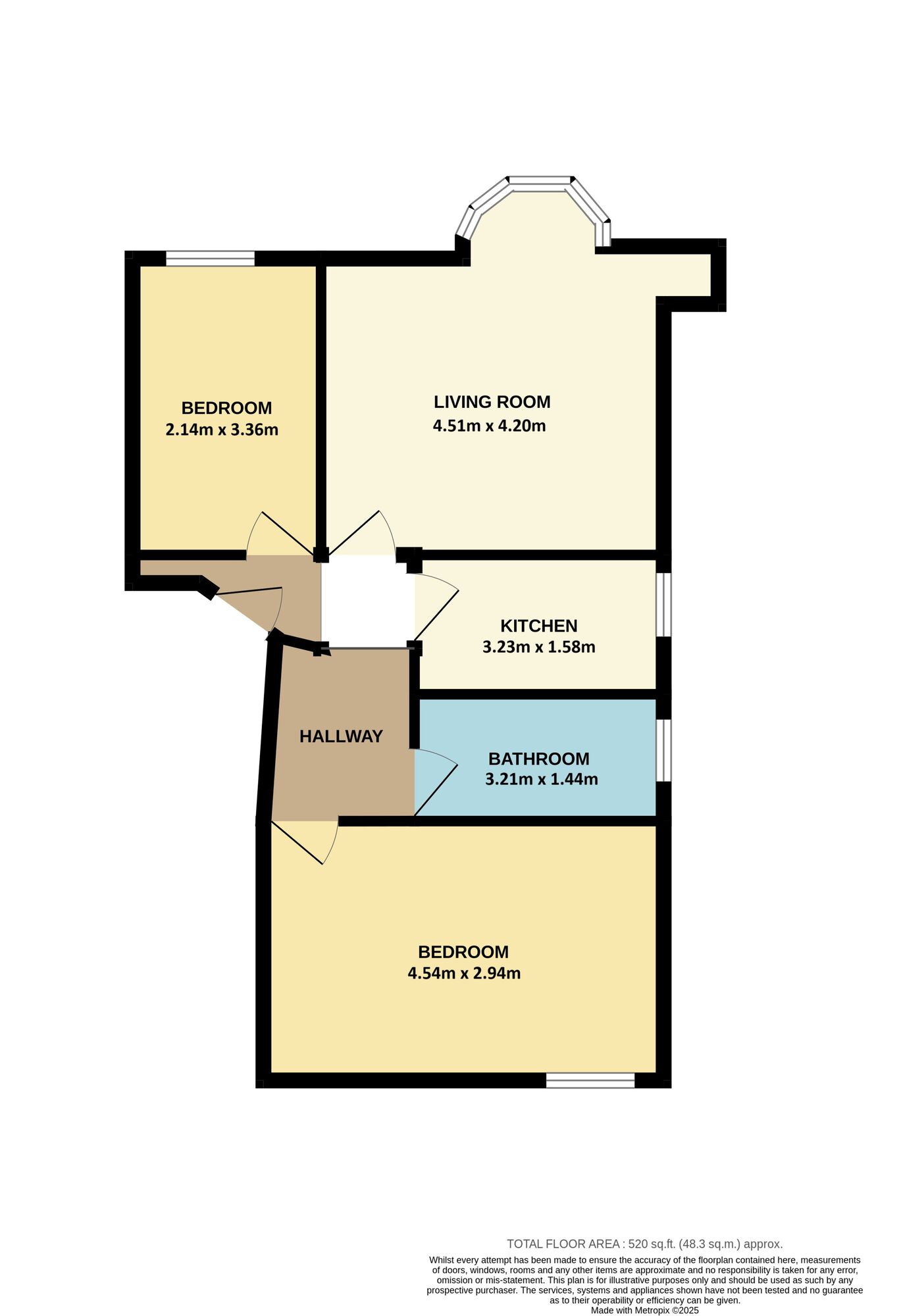 Floorplan of 2 bedroom  Flat for sale, Victoria Road, Bridlington, East Yorkshire, YO15