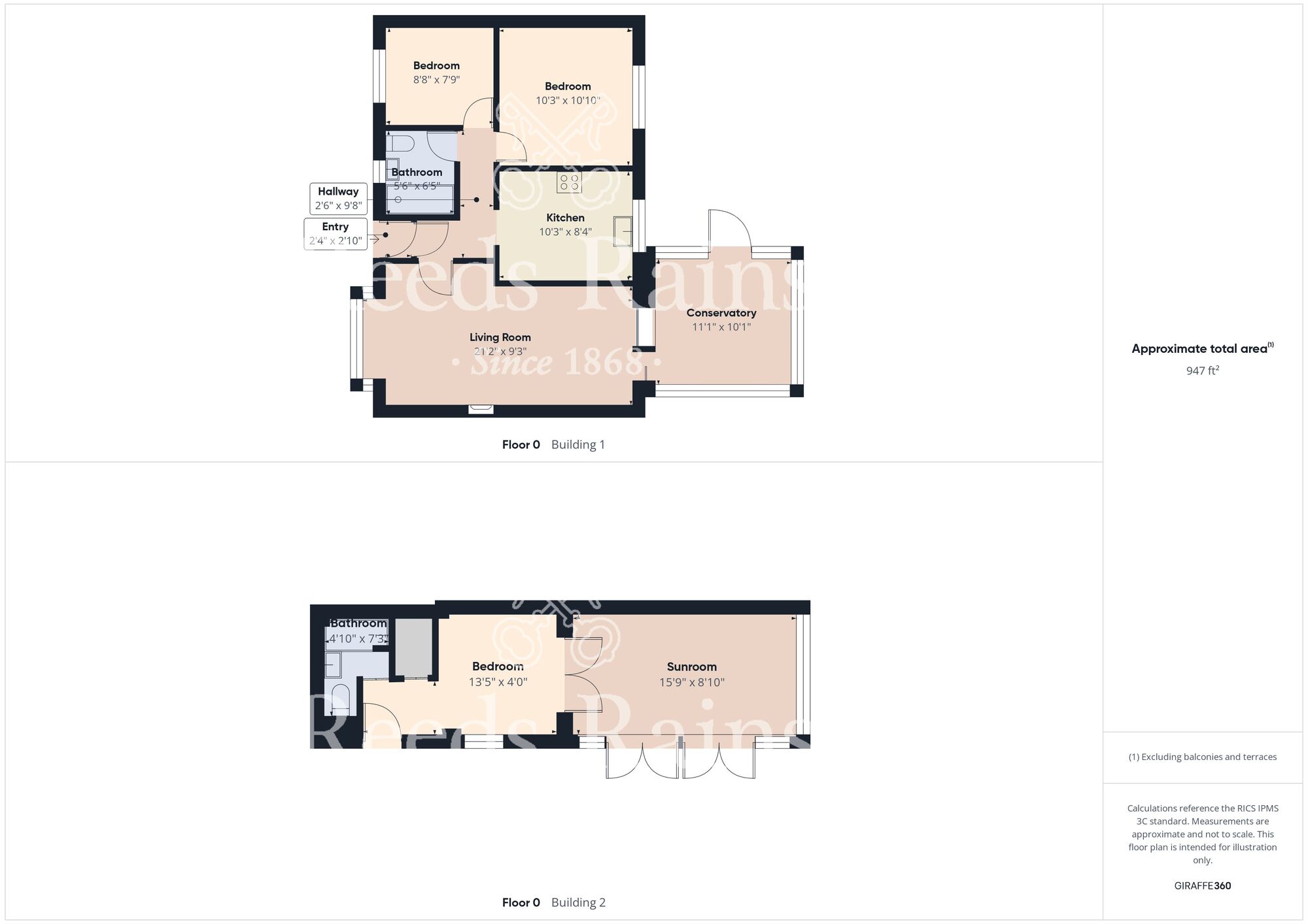 Floorplan of 2 bedroom Semi Detached Bungalow for sale, Wharfedale Drive, Bridlington, East Yorkshire, YO16
