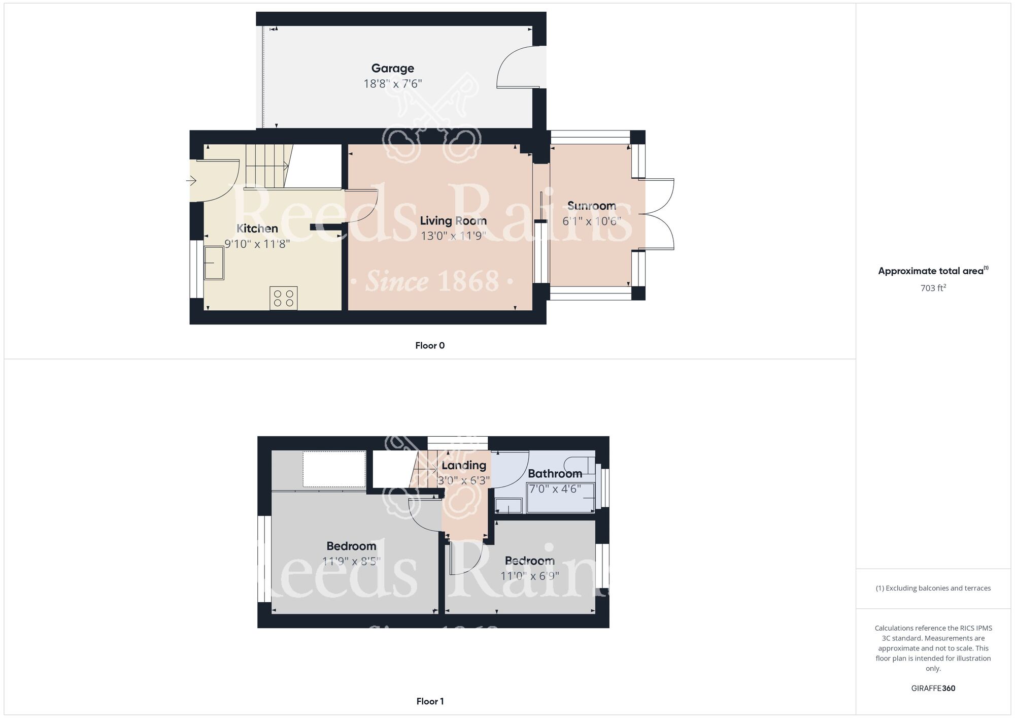 Floorplan of 2 bedroom Semi Detached House for sale, Thoresby Close, Bridlington, East Yorkshire, YO16