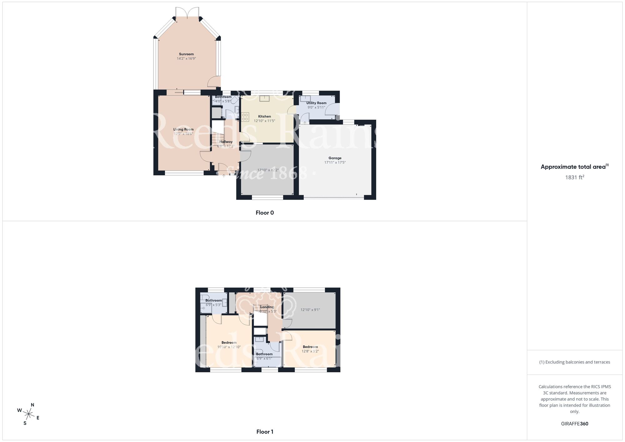 Floorplan of 3 bedroom Detached House for sale, Keppel Drive, Bridlington, East Yorkshire, YO16