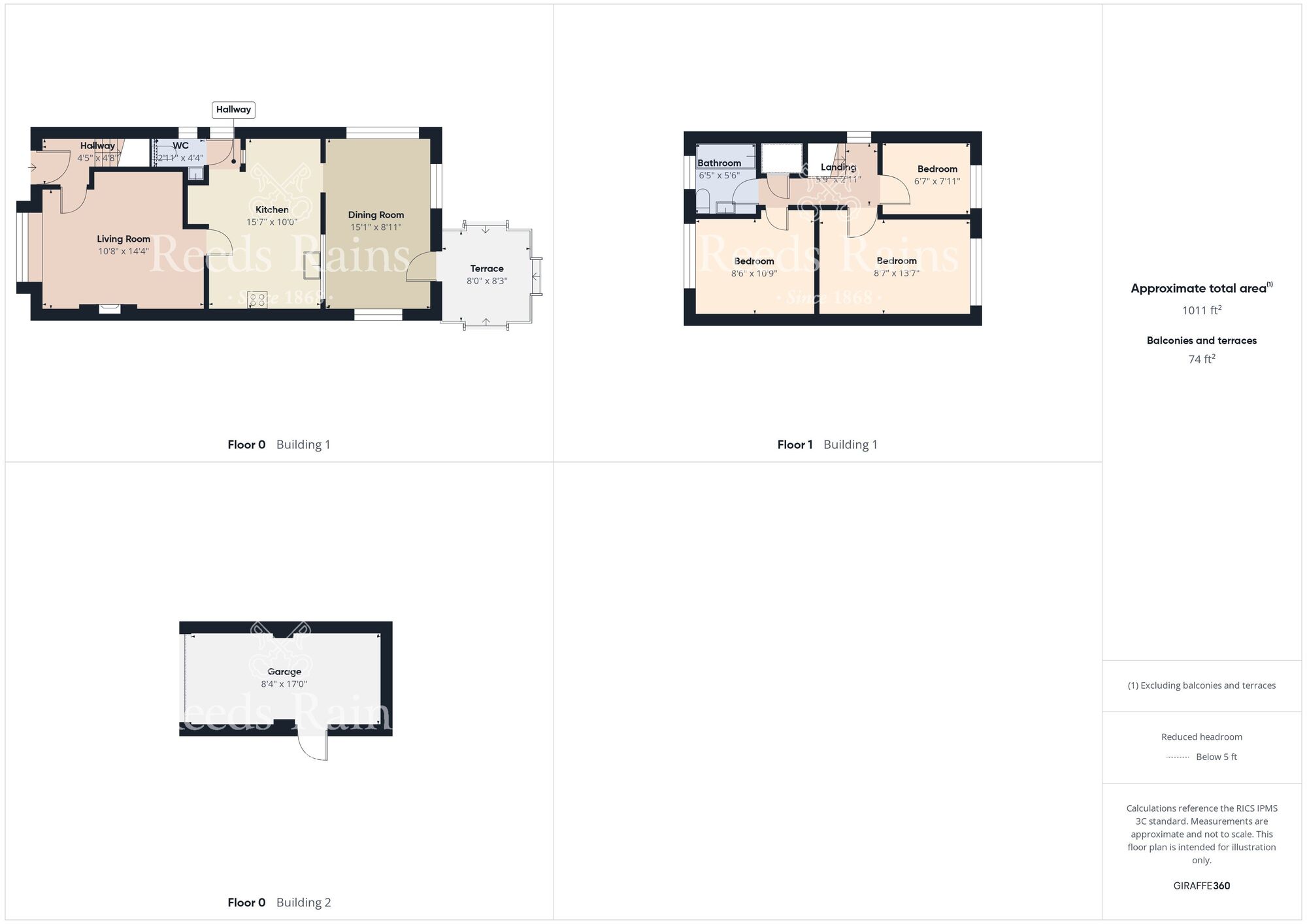 Floorplan of 3 bedroom Detached House for sale, Evesham Croft, Bridlington, East Yorkshire, YO16