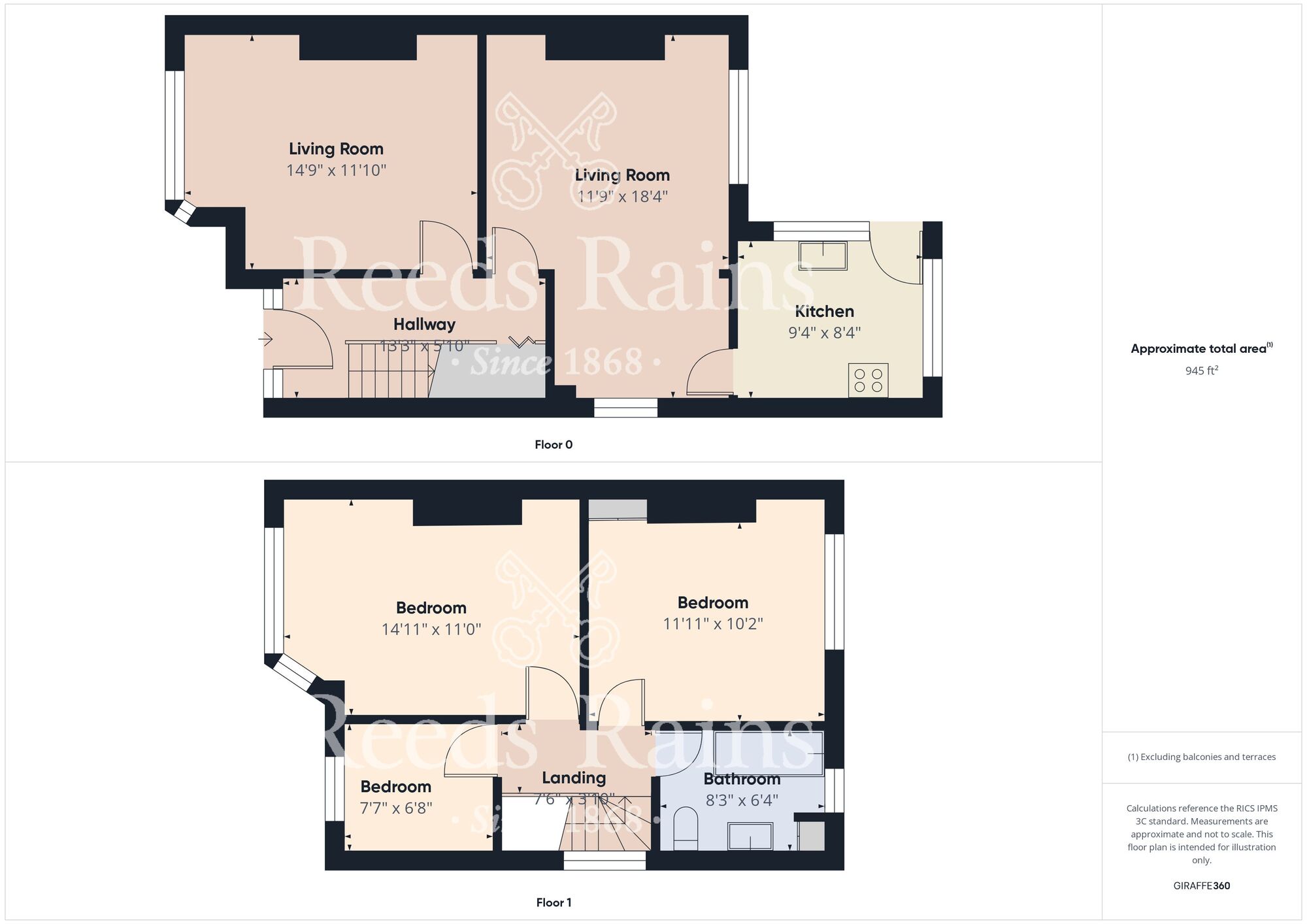 Floorplan of 3 bedroom Semi Detached House for sale, St. Stephen Road, Bridlington, East Riding of Yorkshire, YO16
