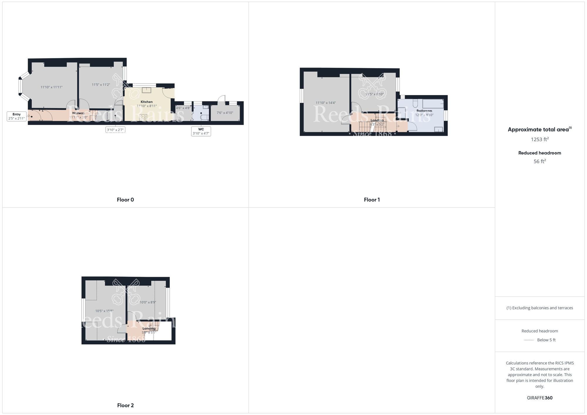 Floorplan of 4 bedroom End Terrace House for sale, Holyrood Avenue, Bridlington, East Riding of Yorkshi, YO15