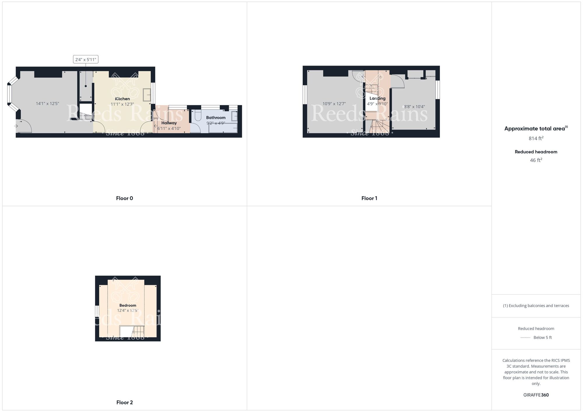 Floorplan of 3 bedroom Mid Terrace House for sale, Bow Street, Bridlington, East Yorkshire, YO15