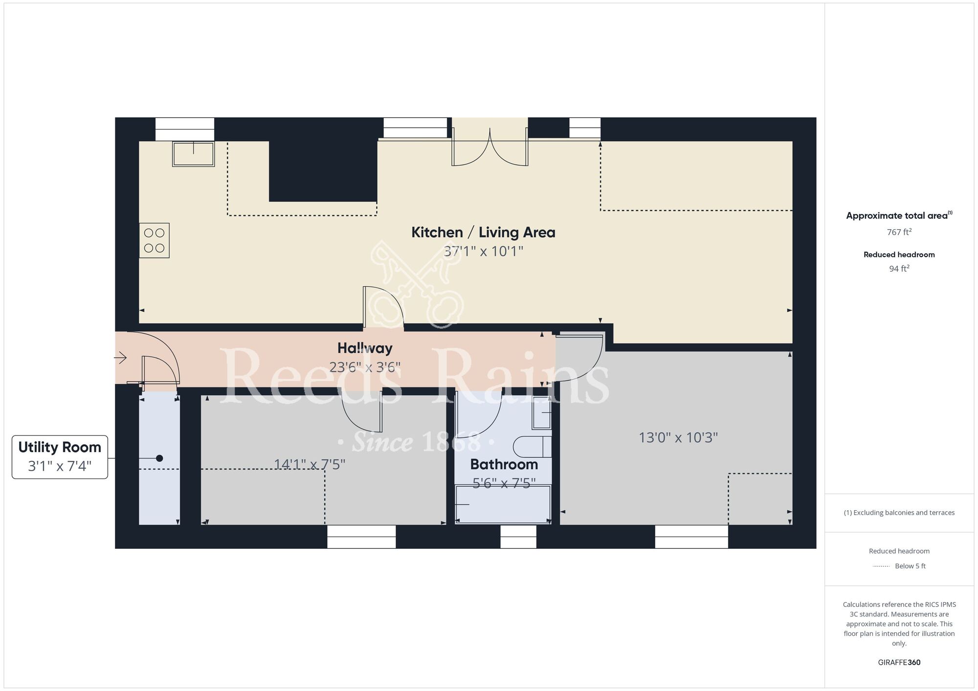 Floorplan of 2 bedroom  Flat for sale, Pembroke Terrace, Bridlington, East Riding of Yorkshi, YO15