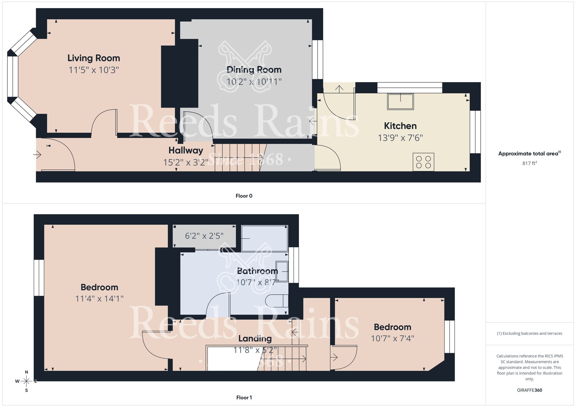 Floorplan of 2 bedroom Mid Terrace House for sale, Scarborough Road, Bridlington, East Yorkshire, YO16