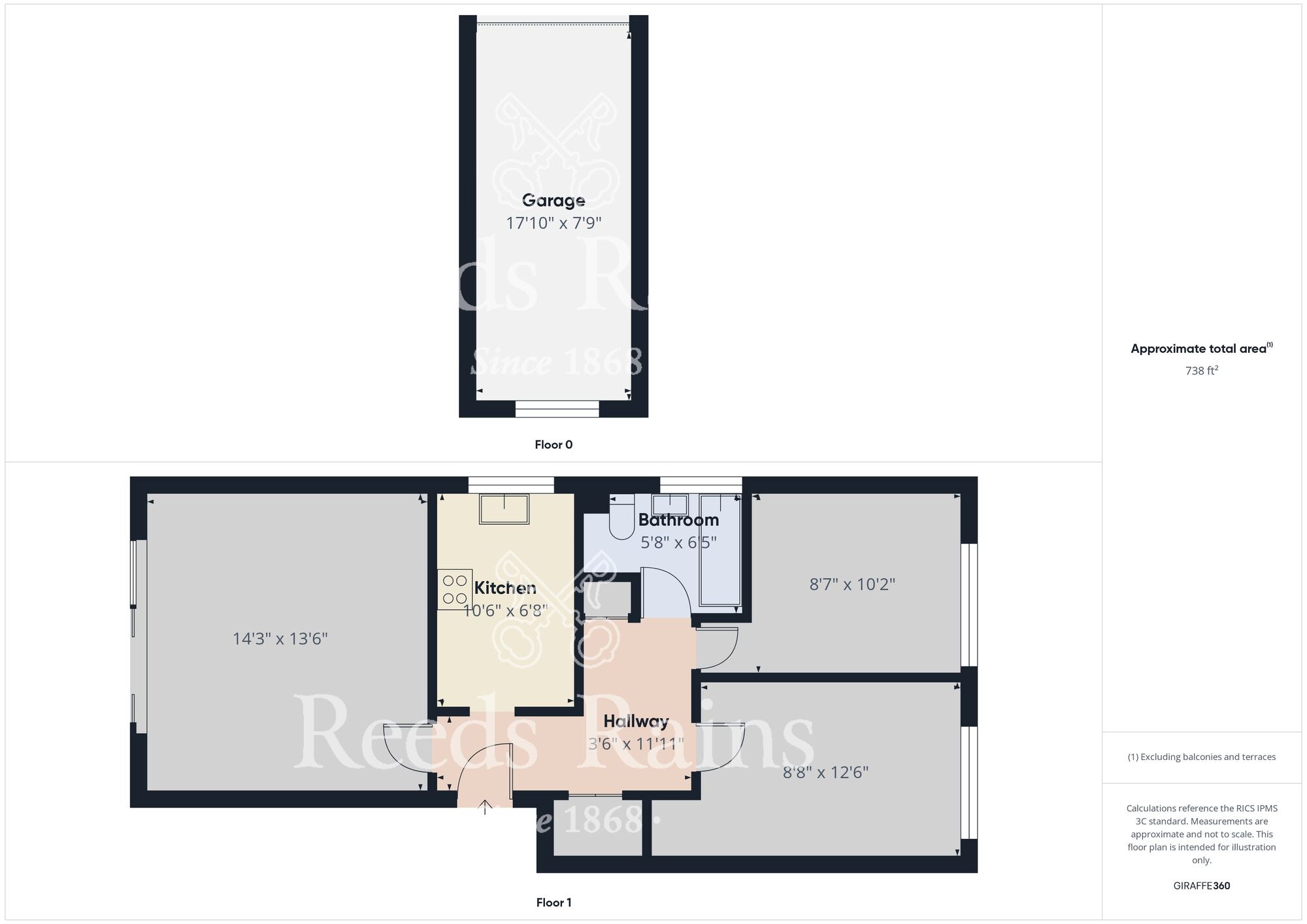 Floorplan of 2 bedroom  Flat for sale, Summerfield Road, Bridlington, East Yorkshire, YO15