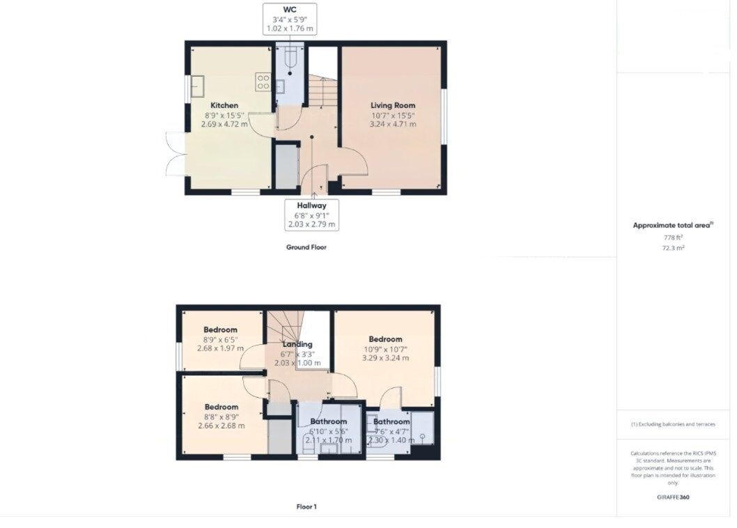 Floorplan of 3 bedroom Semi Detached House for sale, Bunting Lea, Bridlington, East Yorkshire, YO15