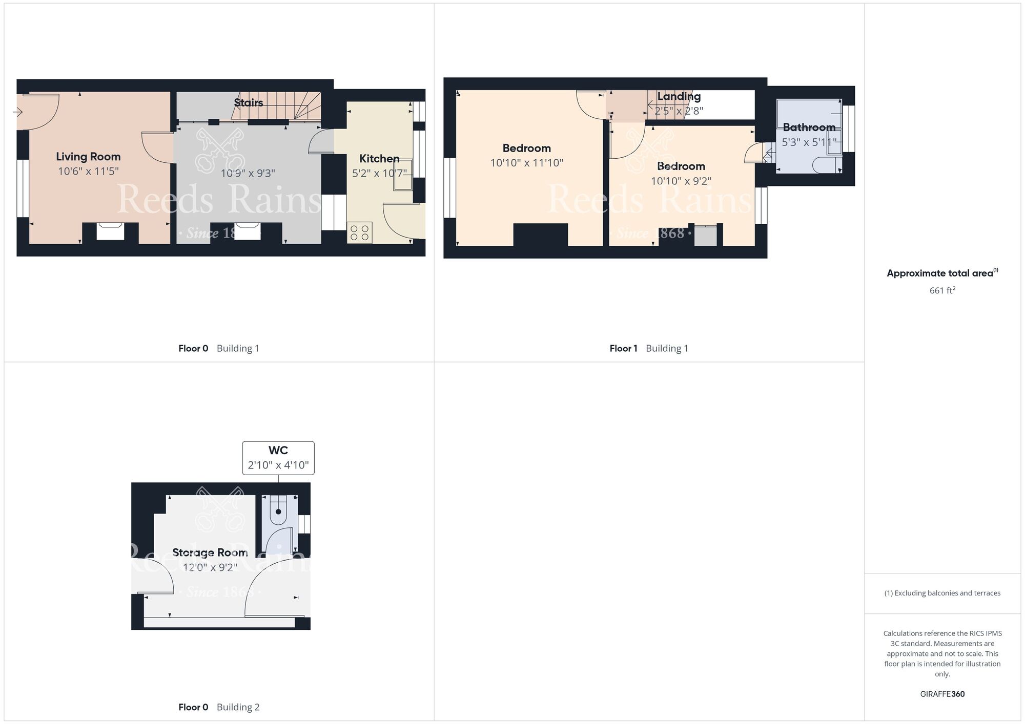 Floorplan of 2 bedroom Mid Terrace House for sale, North End, Flamborough, East Yorkshire, YO15