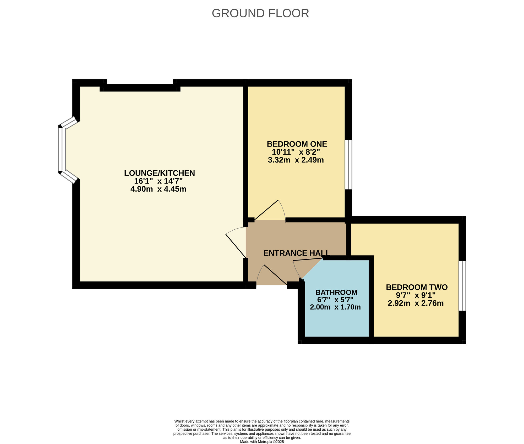 Floorplan of 2 bedroom  Flat for sale, Marton Road, Bridlington, North Humberside, YO16