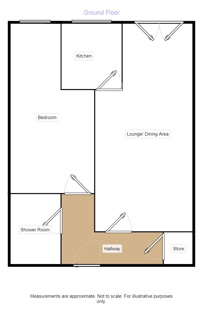 Floorplan of 1 bedroom Flat for sale, Gordon Road, Bridlington, East Riding of Yorkshi, YO16
