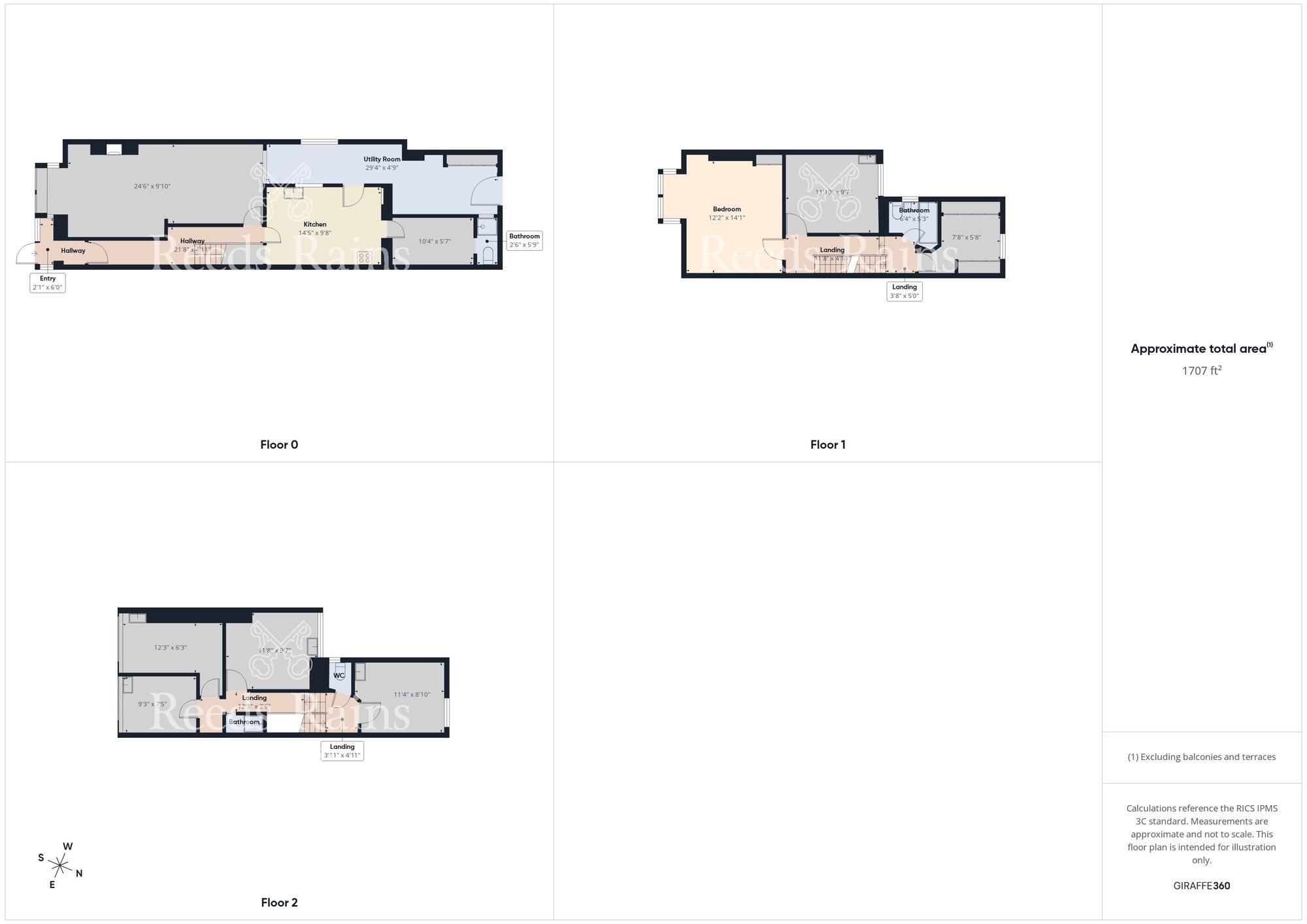 Floorplan of 7 bedroom Mid Terrace House for sale, Horsforth Avenue, Bridlington, East Yorkshire, YO15