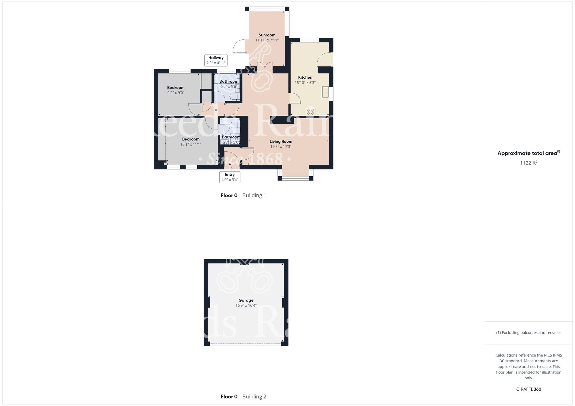 Floorplan of 2 bedroom Detached Bungalow for sale, Cadman Road, Bridlington, East Yorkshire, YO16