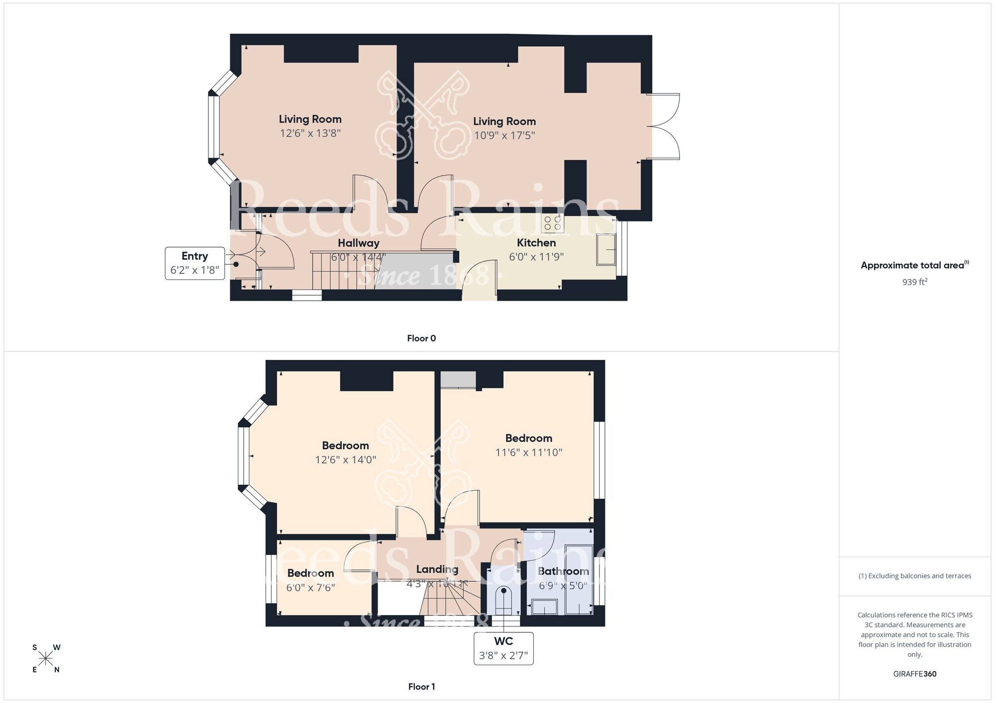 Floorplan of 3 bedroom Semi Detached House for sale, St. Alban Road, Bridlington, East Yorkshire, YO16