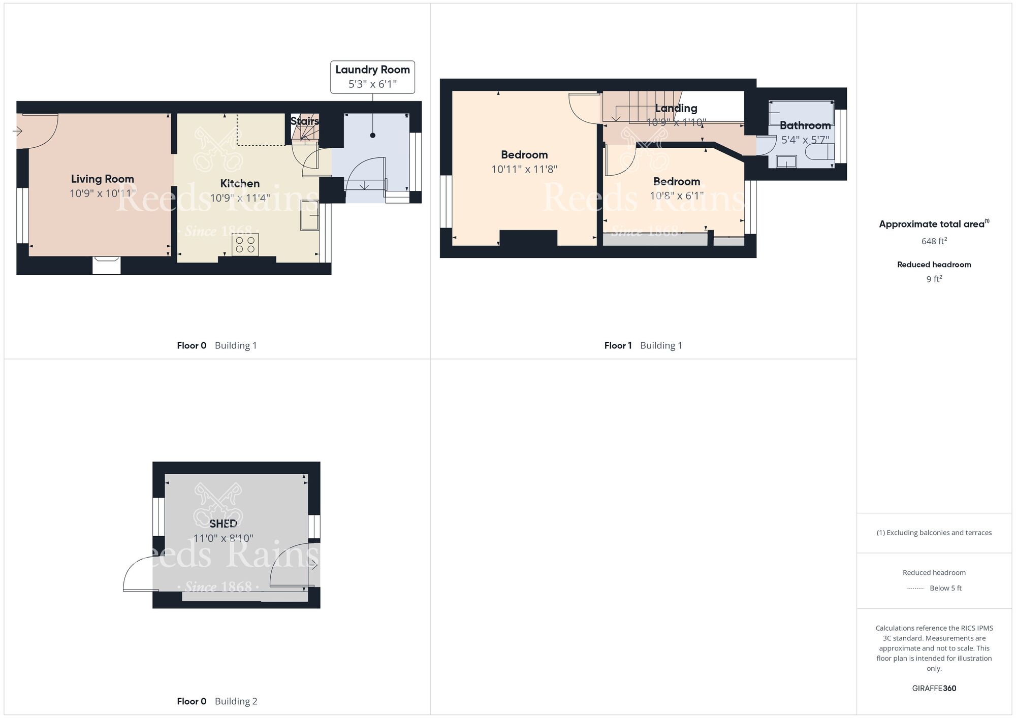 Floorplan of 2 bedroom End Terrace House for sale, North End, Flamborough, East Yorkshire, YO15
