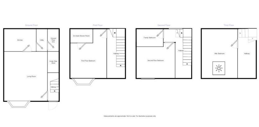 Floorplan of 3 bedroom Mid Terrace House for sale, Windsor Crescent, Bridlington, East Yorkshire, YO15