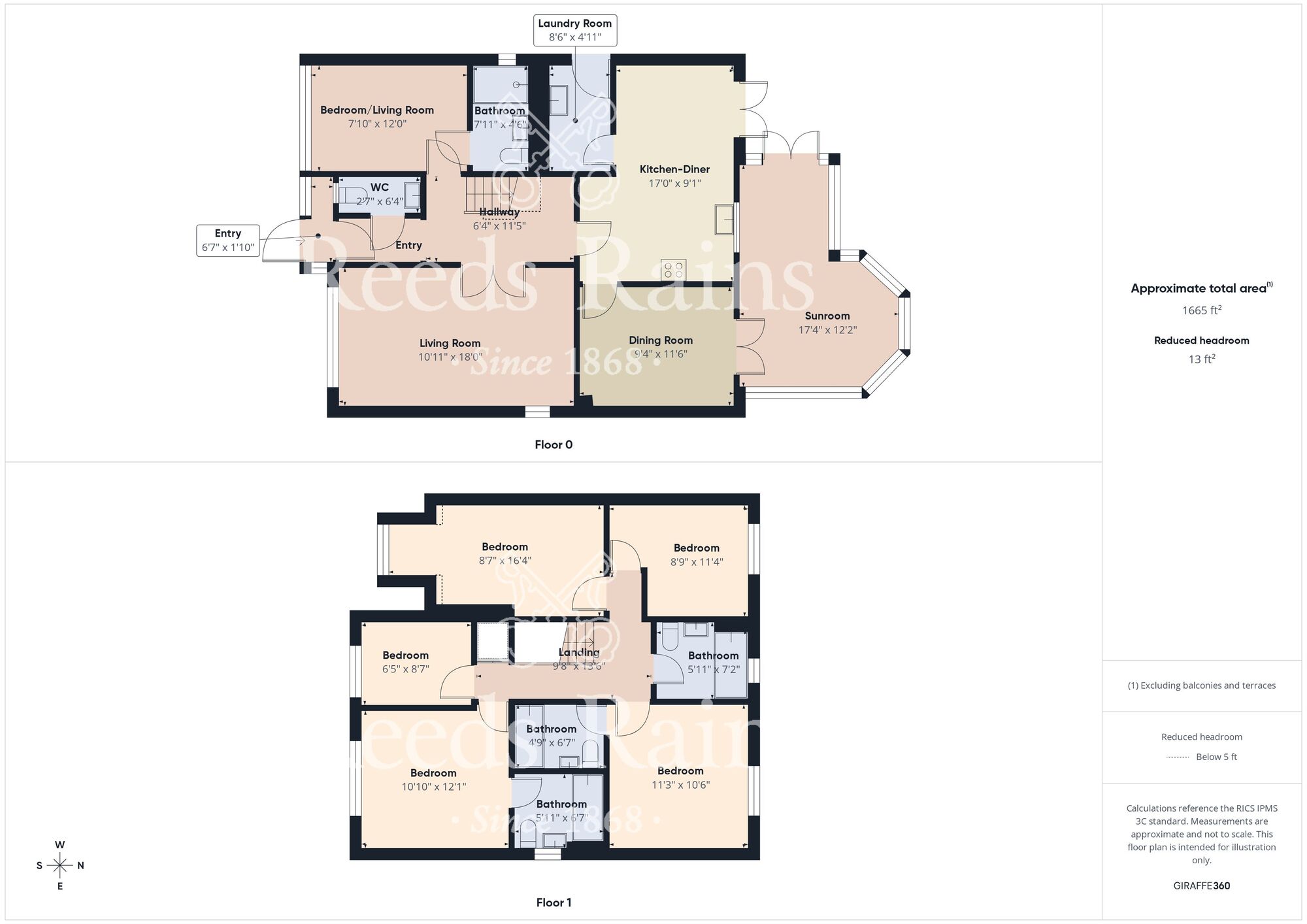 Floorplan of 6 bedroom Detached House for sale, Aysgarth Rise, Bridlington, East Riding Of Yorkshire, YO16