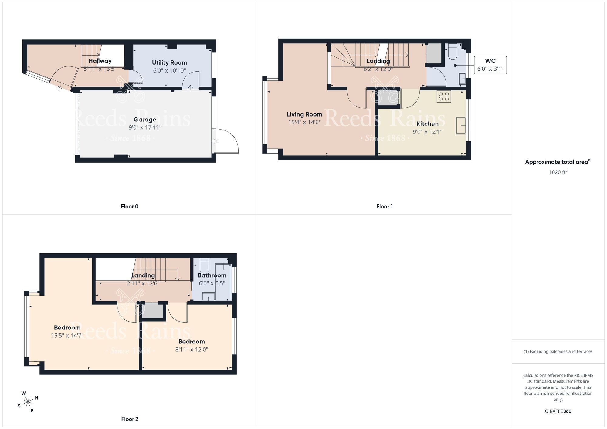 Floorplan of 2 bedroom End Terrace House for sale, Shaftesbury Road, Bridlington, East Yorkshire, YO15