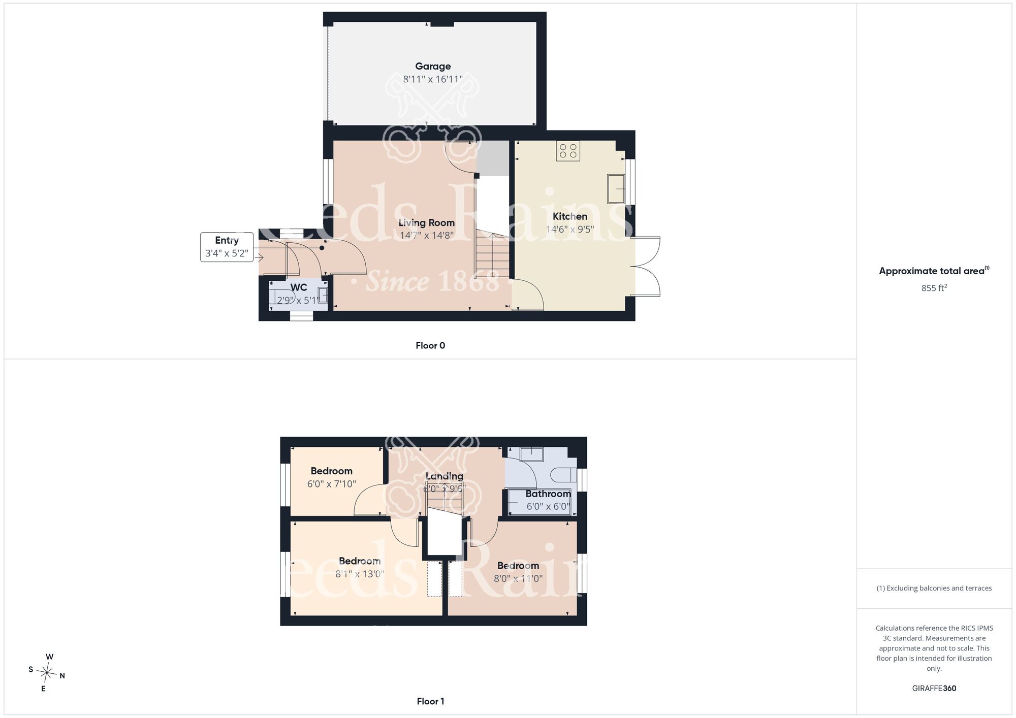 Floorplan of 3 bedroom Detached House for sale, Warminster Close, Bridlington, East Yorkshire, YO16