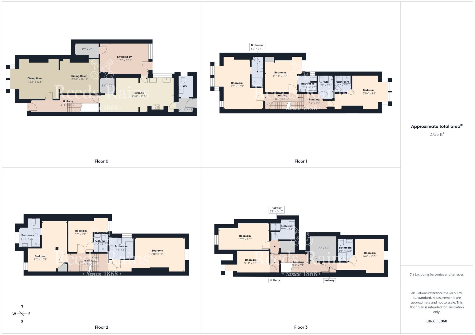 Floorplan of 9 bedroom Semi Detached House for sale, Flamborough Road, Bridlington, East Yorkshire, YO15