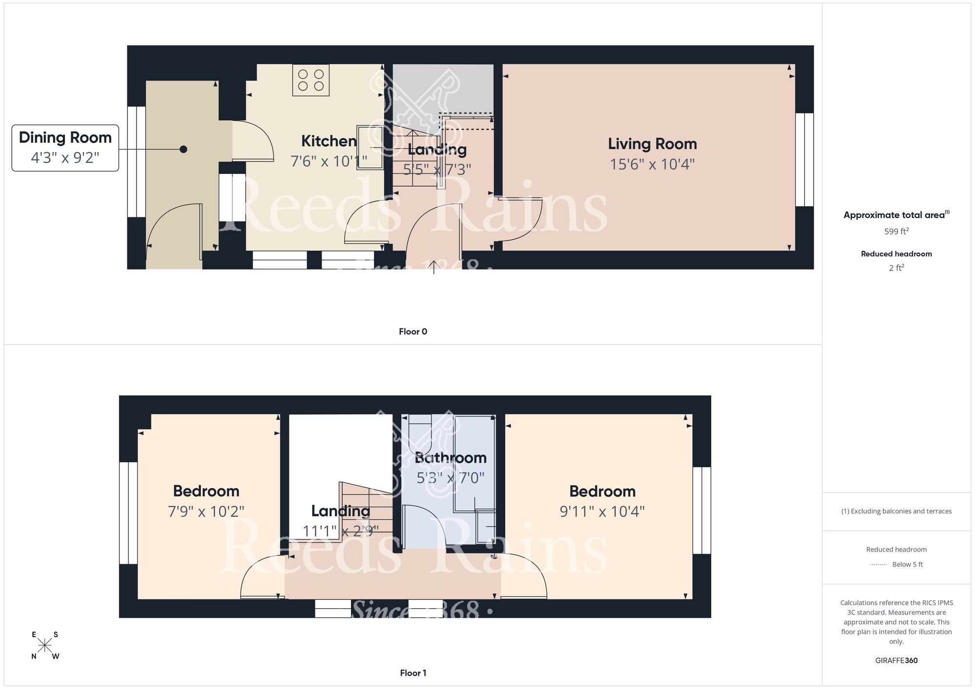Floorplan of 2 bedroom End Terrace House for sale, York Road, Bridlington, East Yorkshire, YO15