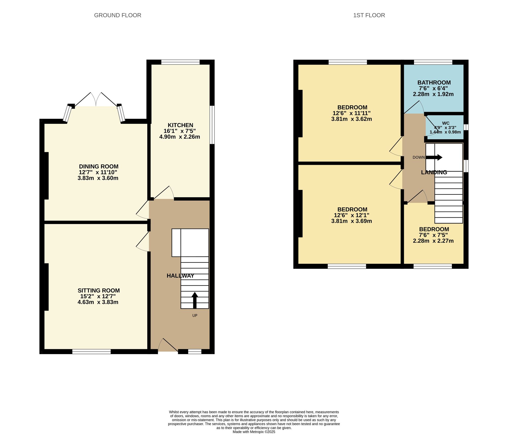 Floorplan of 3 bedroom Semi Detached House for sale, Savage Road, Bridlington, East Riding of Yorkshi, YO15